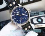 Swiss Grade IWC Big Pilot Replica Watch Stainless Steel Blue Dial 45mm